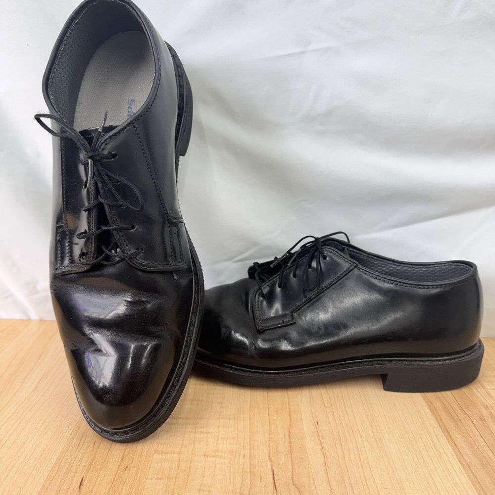CAPPS Airlite Uniform Patent Leather Black Dress Oxford Shoes Men Size 11 D